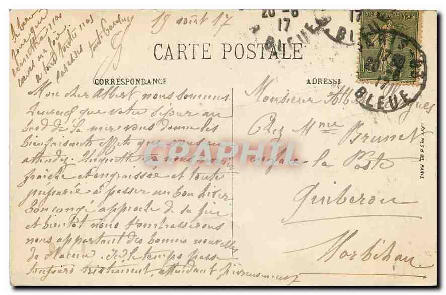 CPA Paris La Place de la Bastille  — Rückseite