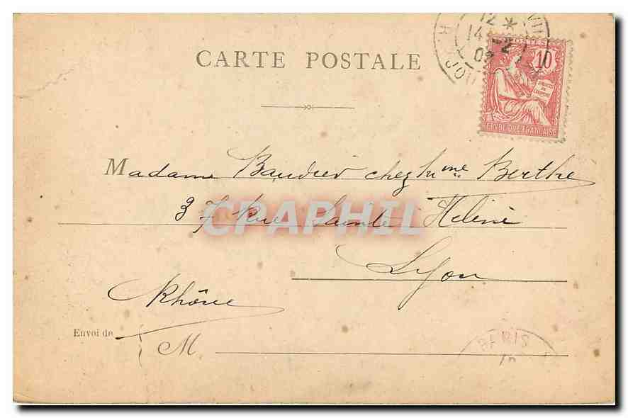 CPA Paris La Sorbonne  — Rückseite