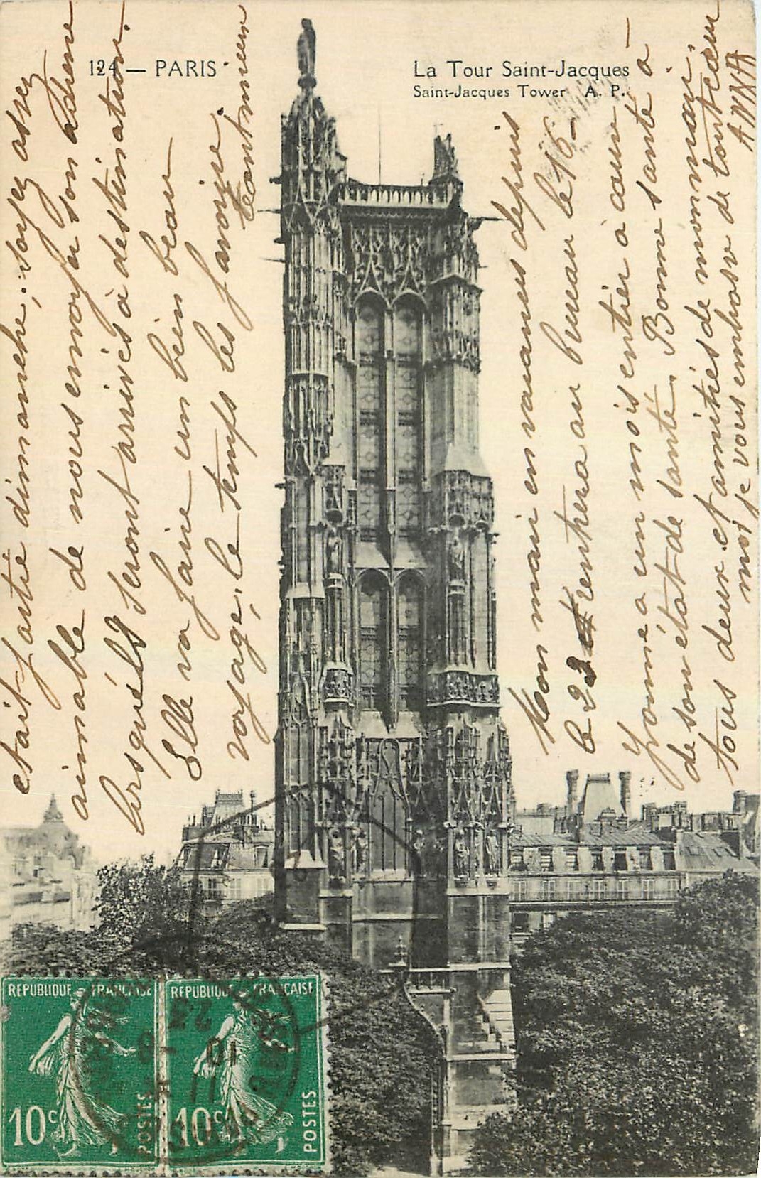 CPA Paris La Tour Saint Jacques 