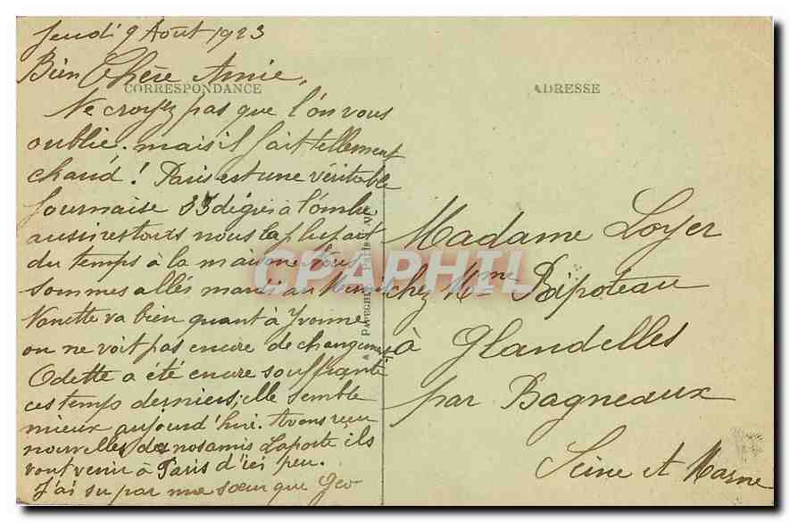 CPA Paris La Tour Saint Jacques  — Verso