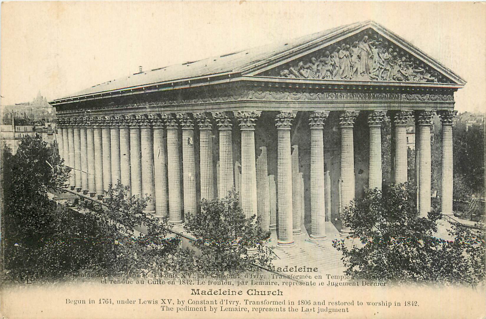 CPA Paris Madeleine Church 