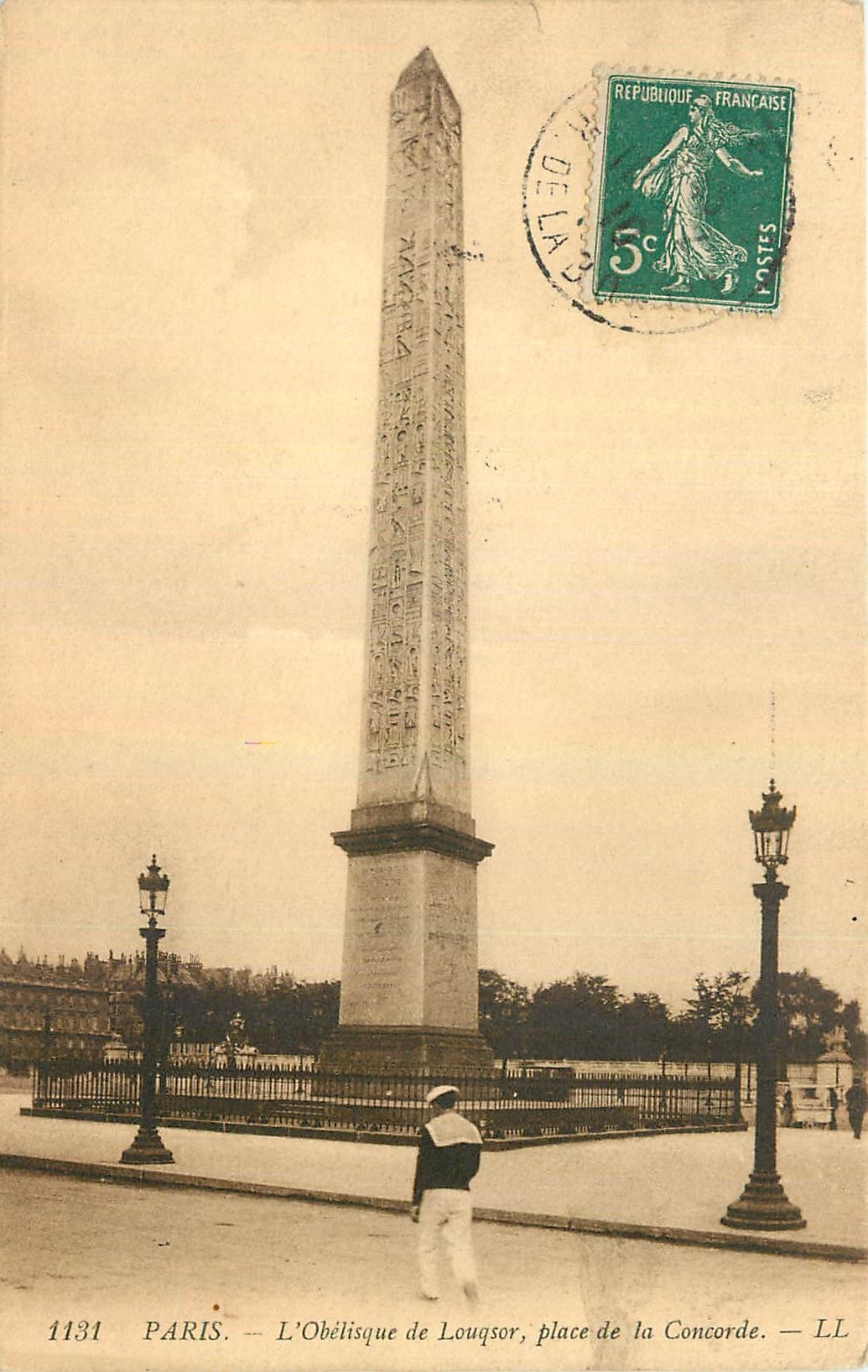 CPA Paris l'Obelisque de Louqsor place de la Concorde 