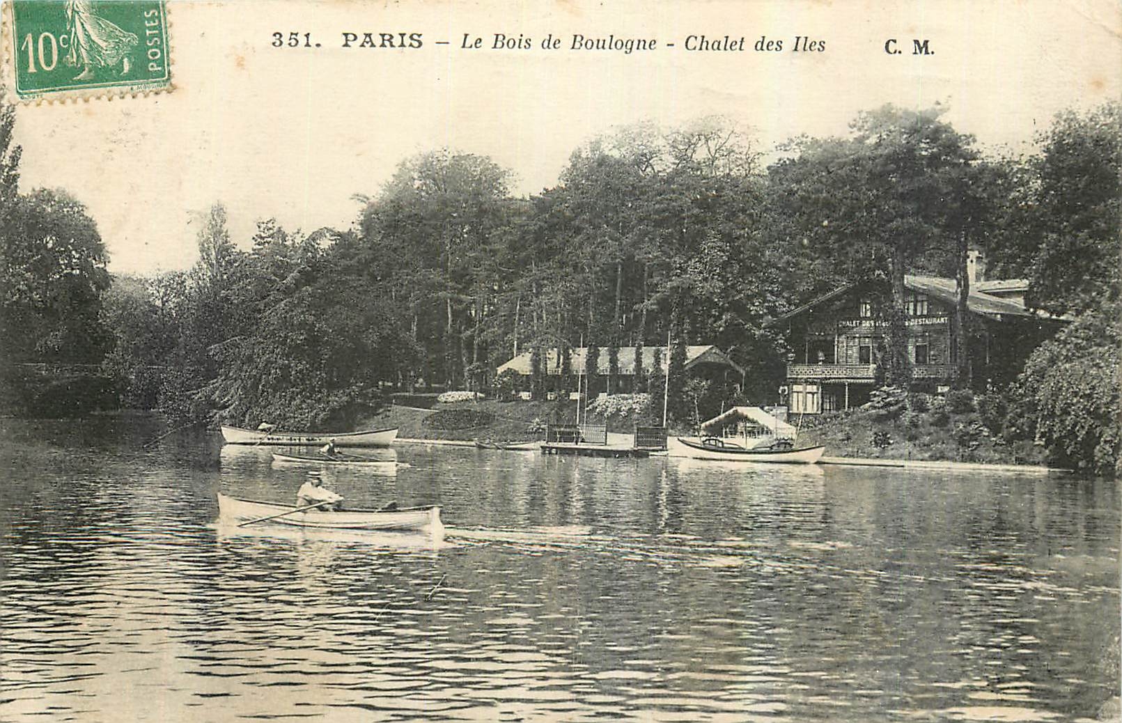 CPA Paris Le Boise de Bulogne Chalet des Iles 