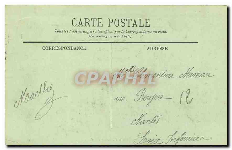 CPA Paris Les Jardins des Champs Elysees et l'Alcazar d'Ete  — Rückseite