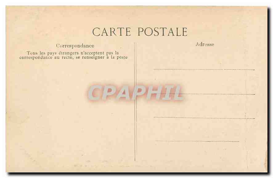 CPA Paris Place de la Republique Lion — Verso