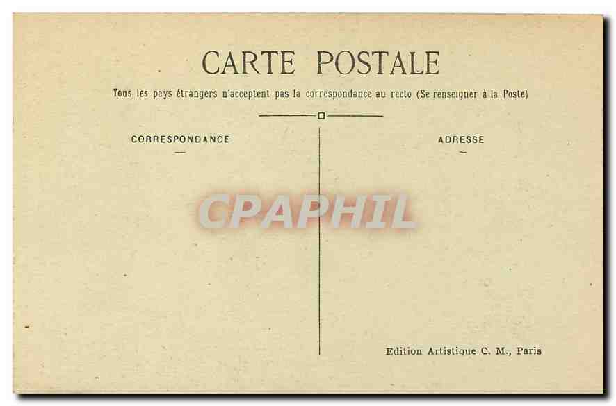 CPA Paris Bas relief de l'Arc de Triomphe de l'Etoile  — Rückseite