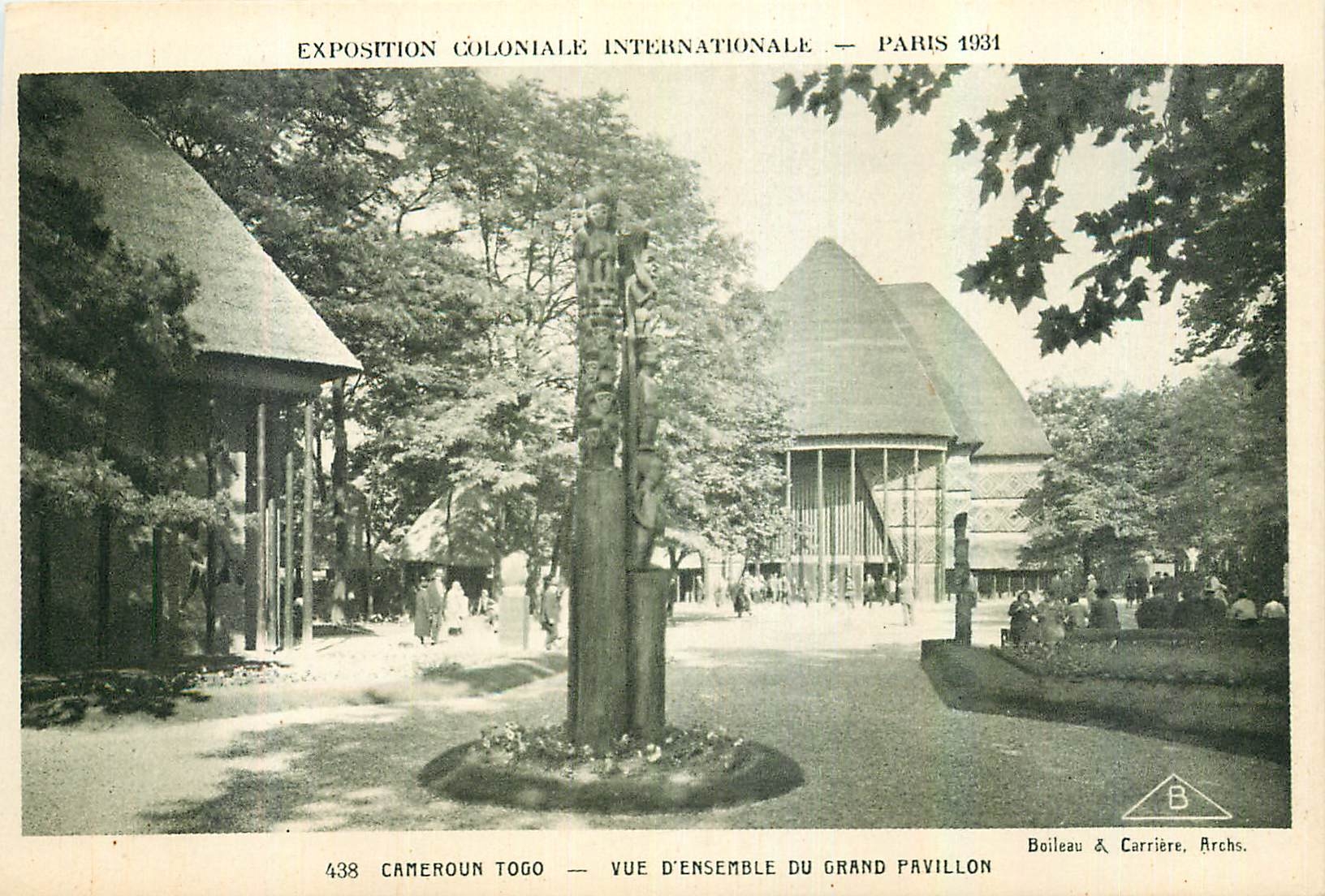 CPA Cameroun Togo Vue d'ensemble du Grand Pavillon Exposition Coloniale Internationale 1931