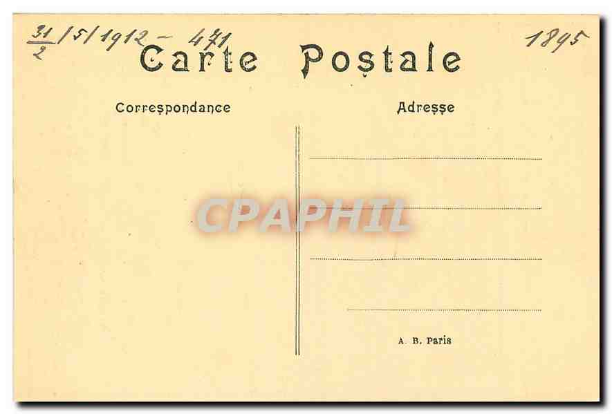 CPA Paris Theatre Francais  — Verso