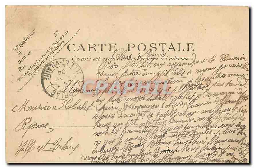 CPA Paris Musee du Louvre  — Rückseite