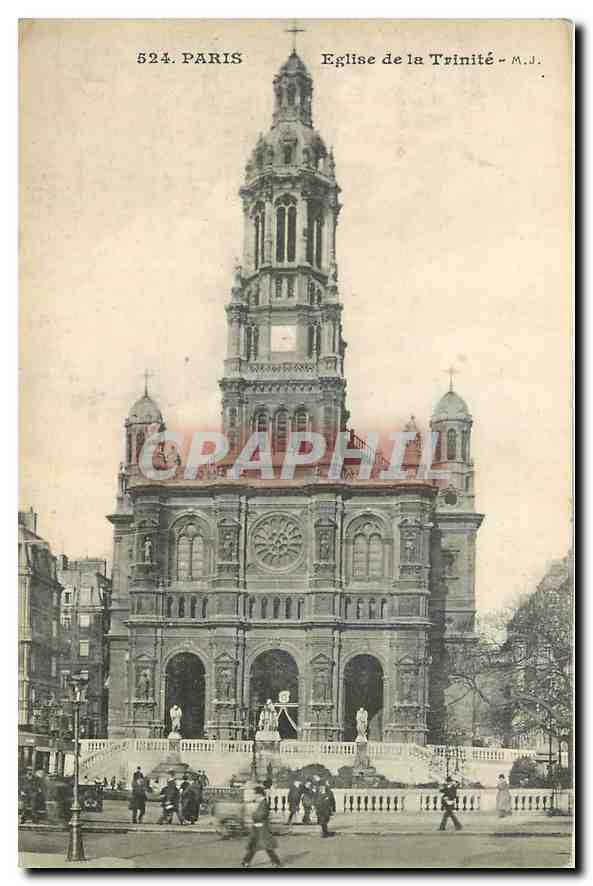 CPA Paris Eglise de la Trinite 