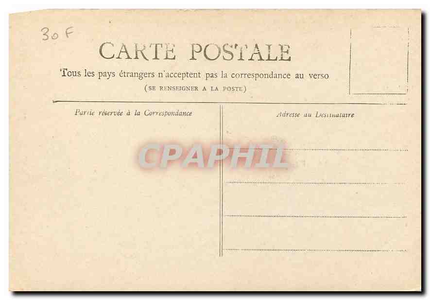 CPA Paris l'Eglise de la Trinite  — Verso