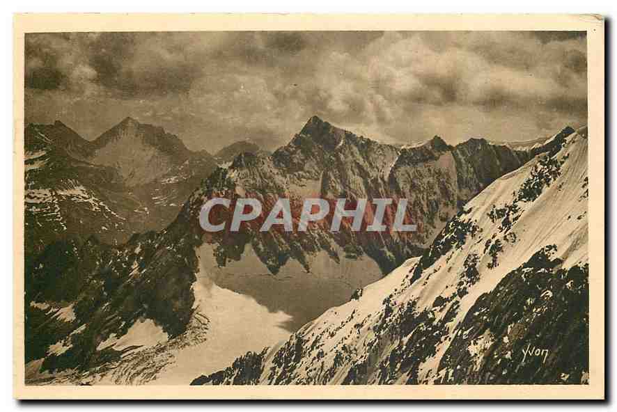CPA La Douce France Massif du Mont Blanc Mont Dolent Du Col du Triolet vers le Ruitor et le Mont Gru