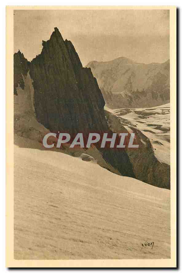 CPA La Douce France Massif du Mont Blanc Glacuer du Geant La Vierge Plateau superieur du Glacier et 