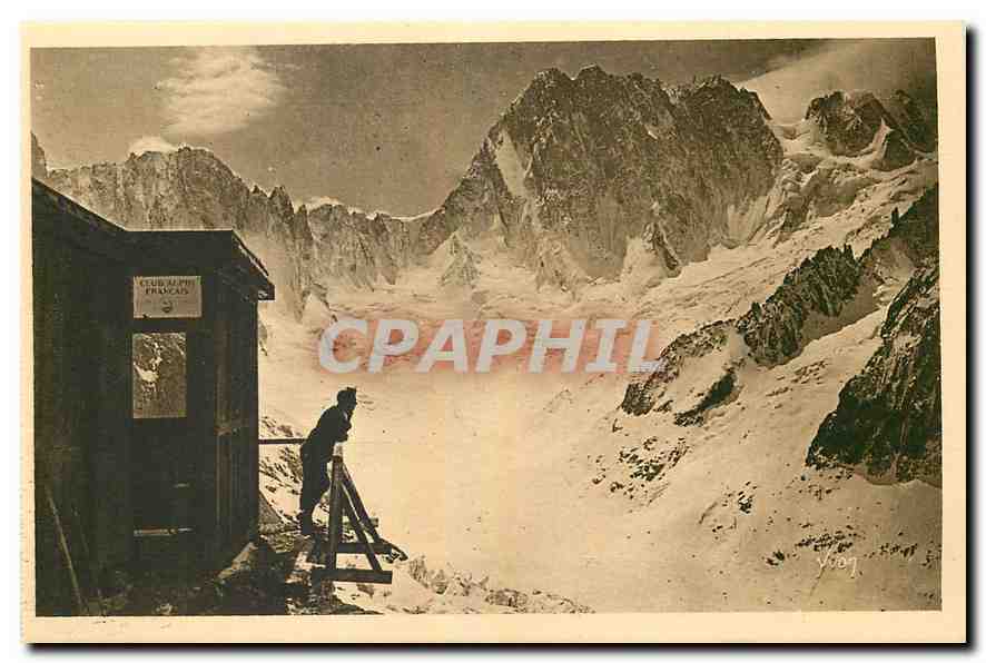 CPA La Douce France Massif du Mont Blanc Le Refuge du Couvercle 