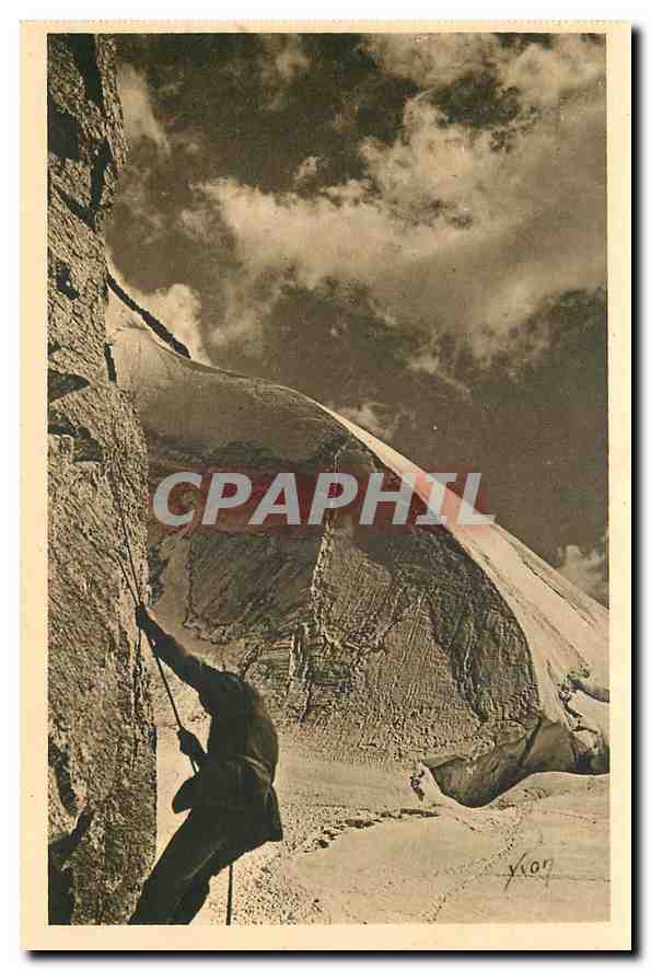 CPA La Douce France Massif du Mont Blanc Glacuer du Geant Le Grand flambeau et paroi du Petit Flambe