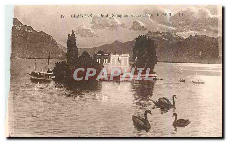 Clarens — Île de Salagnon et les Dents du Midi — LL