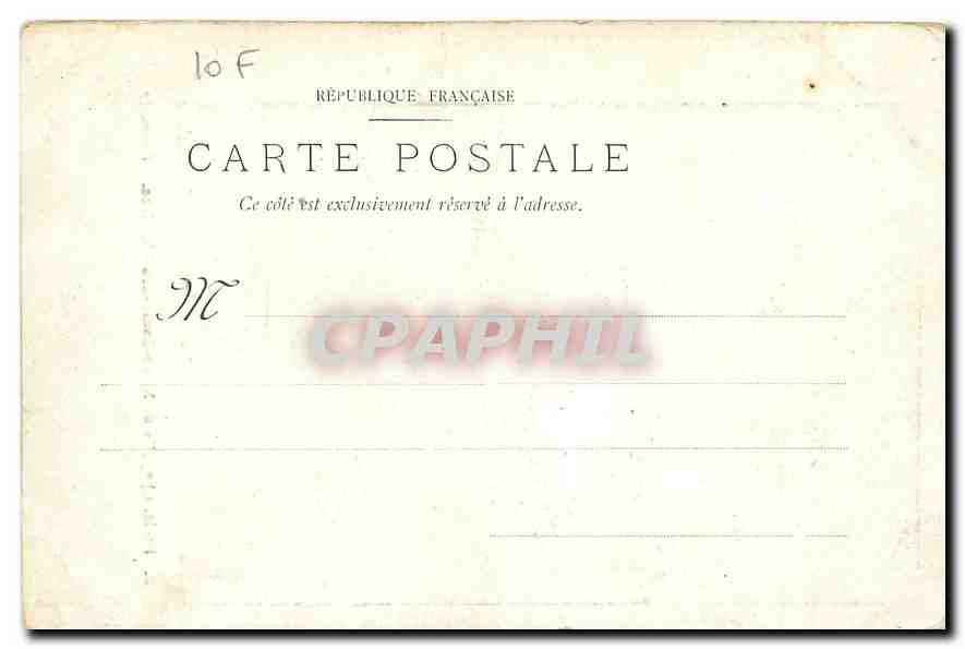 CPA Paris Chapelle de Notre Dame des Victores — Verso