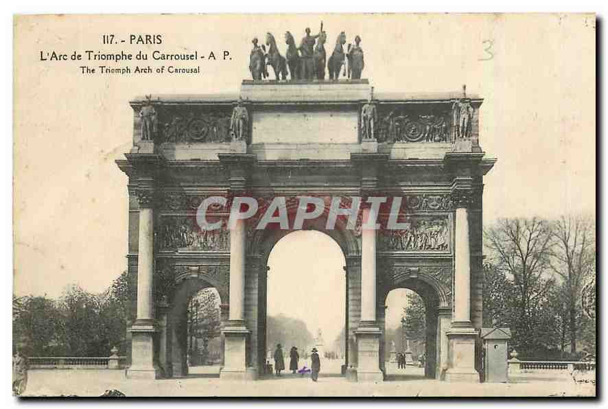 CPA Paris l'Arc de Triomphe du Carrousel 