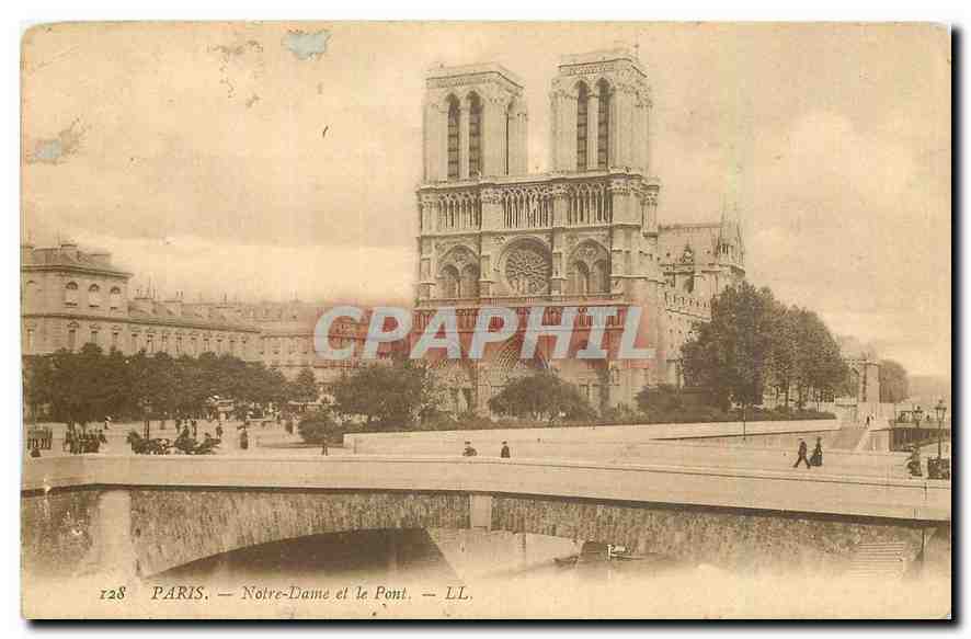 CPA Paris Notre Dame et le Pont 