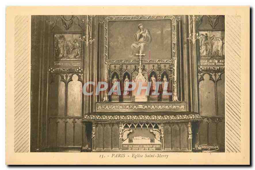 CPA Paris Eglise Saint Merry 