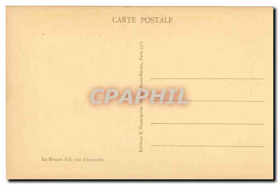 CPA Paris Eglise Saint Merry  — Verso