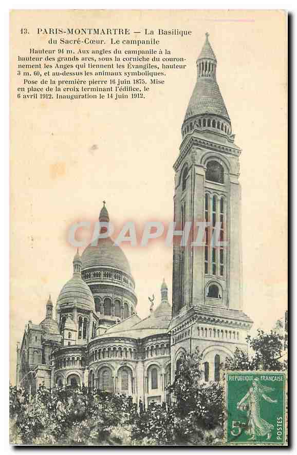 CPA Paris Montmartre La Basilique du Sacre Coeur 