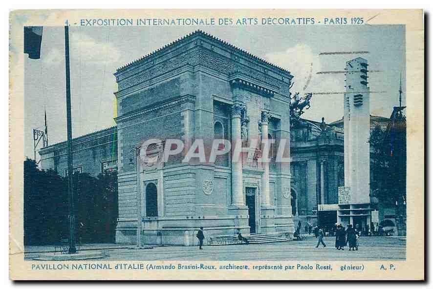 CPA Exposition Internationale des Arts Pavillon National d'Italie Paris Expostion internationale des