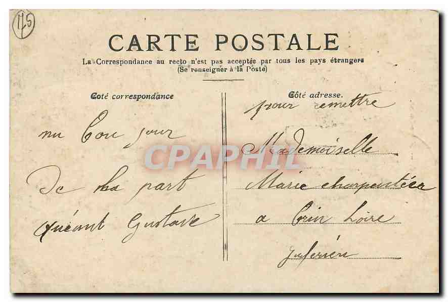 CPA Paris Notre Dame  — Rückseite