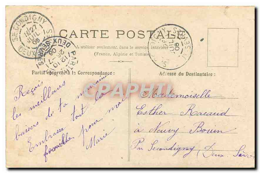 CPA Paris Le lion de Belfort  — Rückseite