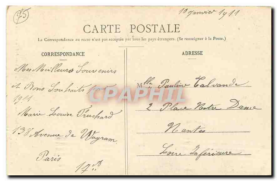 CPA Paris Eglise St Etienne du Mont Le Tombeau de Sainte Genevieve  — Verso