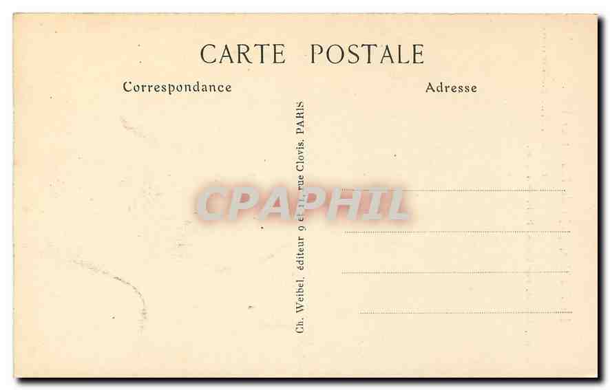 CPA Le Pantheon projet de Souflot en 1781 Paris — Rückseite