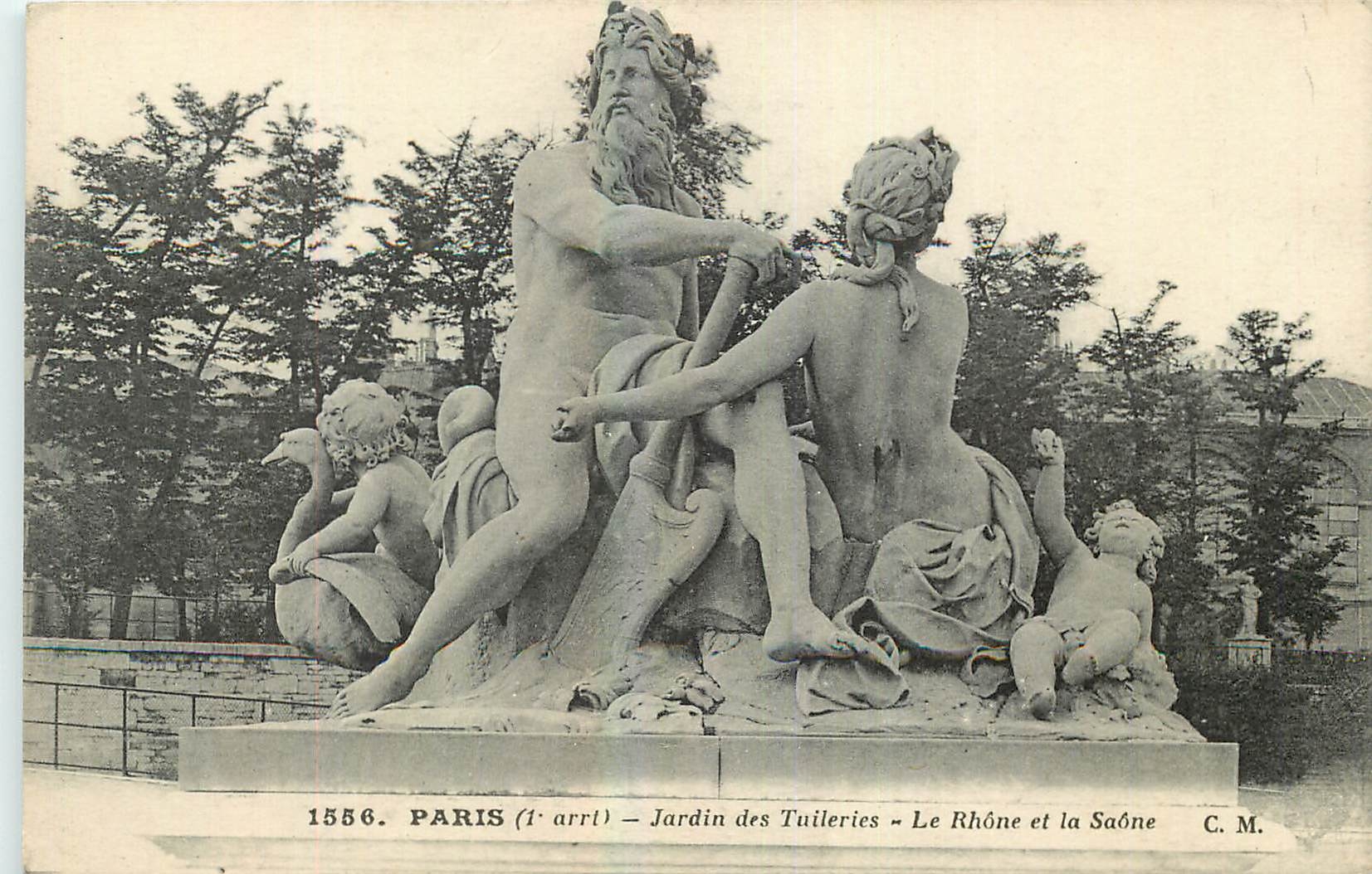 CPA Paris Jardin de Tuileries Le Rhone et la Saone 
