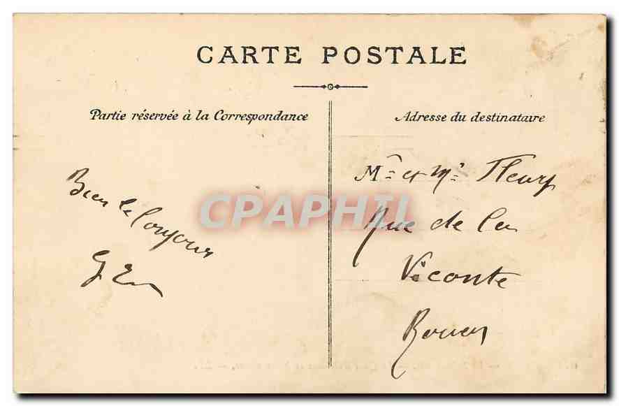 CPA Paris Ile Saint Louis Le Quai d'Orleans et Notre Dame  — Verso