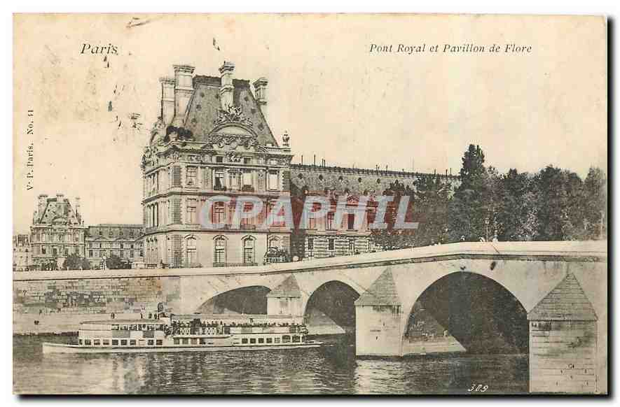 CPA Pont Royal et Pavillon de Flore 