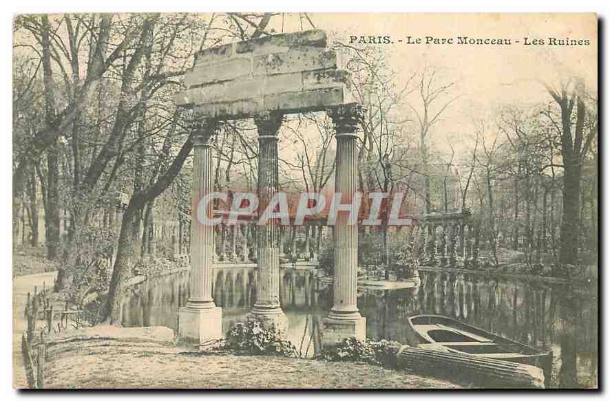 CPA Paris Le Parc Monceau Les Ruines 