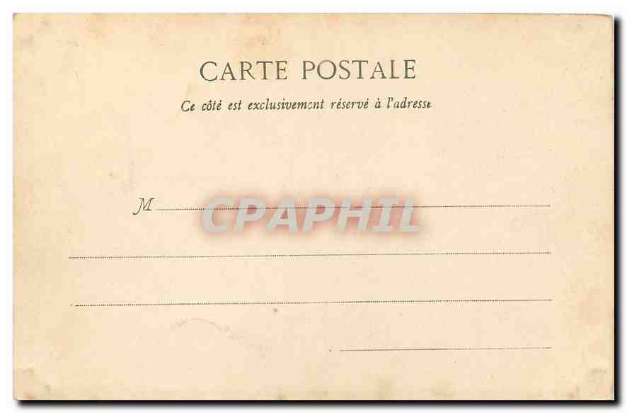CPA Paris Le Parc Monceau Les Ruines  — Rückseite