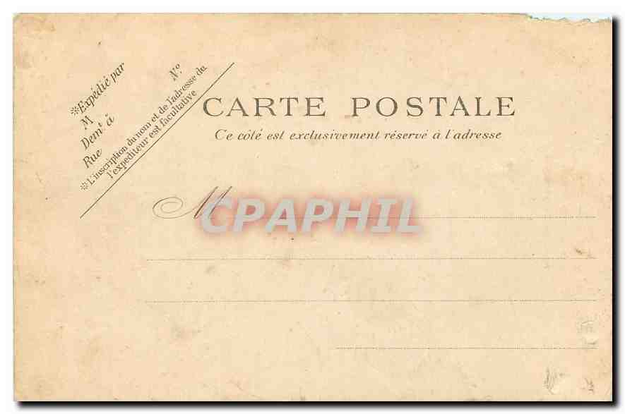CPA Paris Monument d'Auguste Comte Place de la Sorbonne — Verso