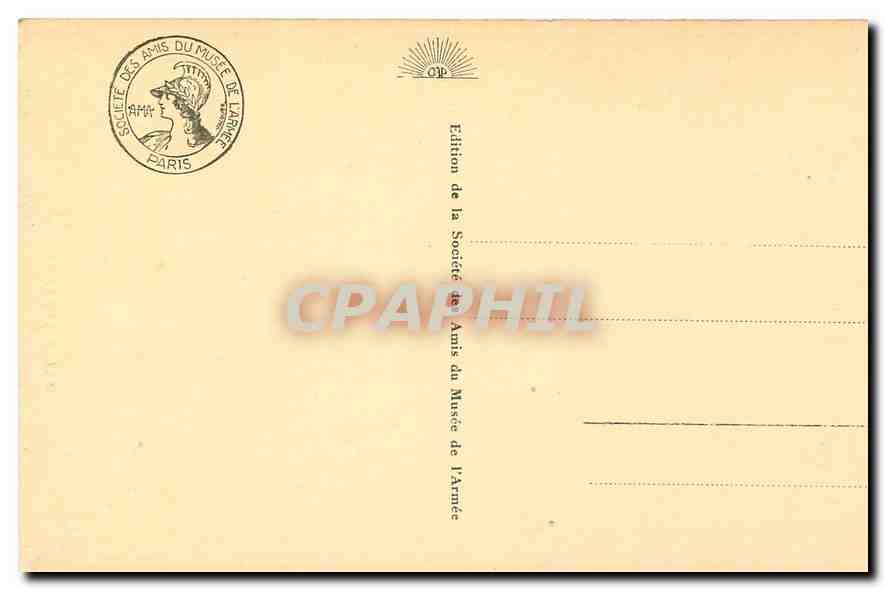 CPA Paris Hotel des Invalides Musee de l'Armee  — Rückseite