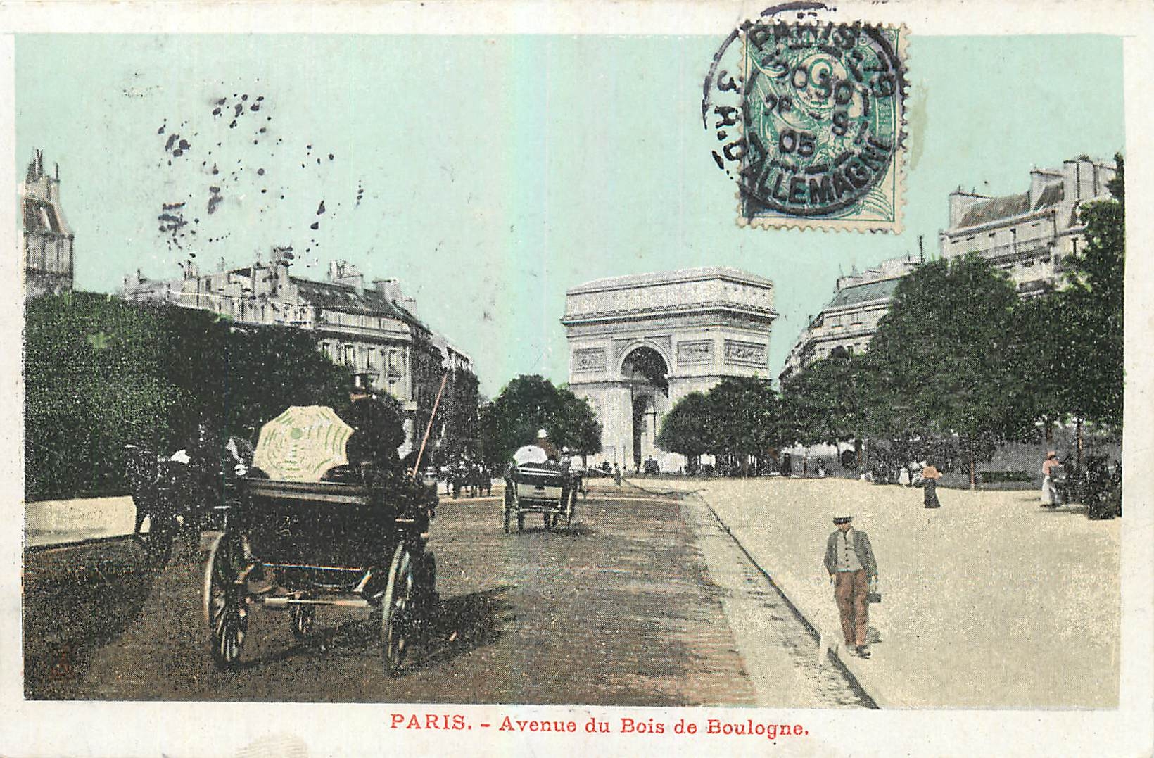 CPA Paris Avenue du Bois de Boulogne 