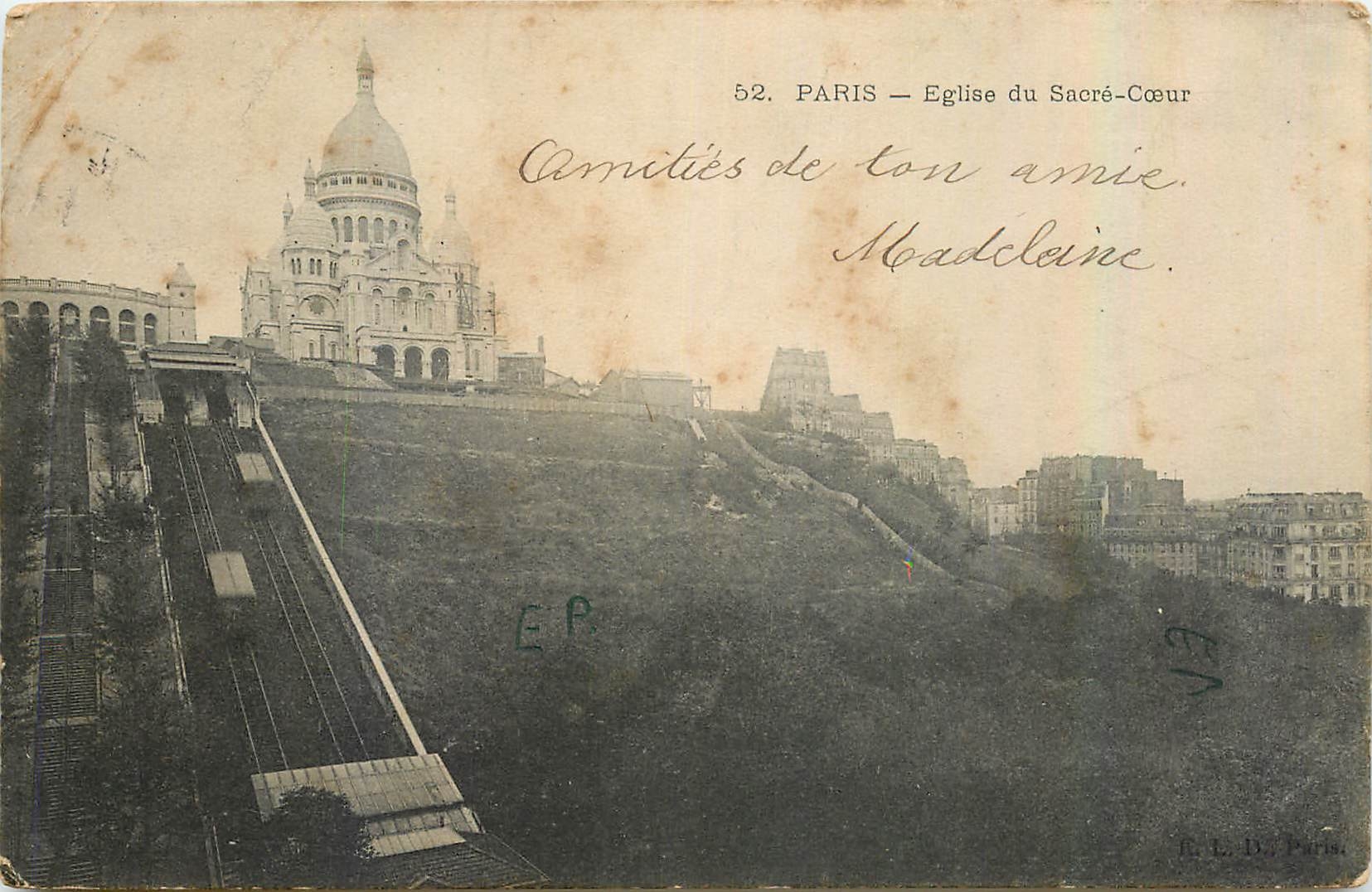CPA Paris Eglise du Sacre Coeur 