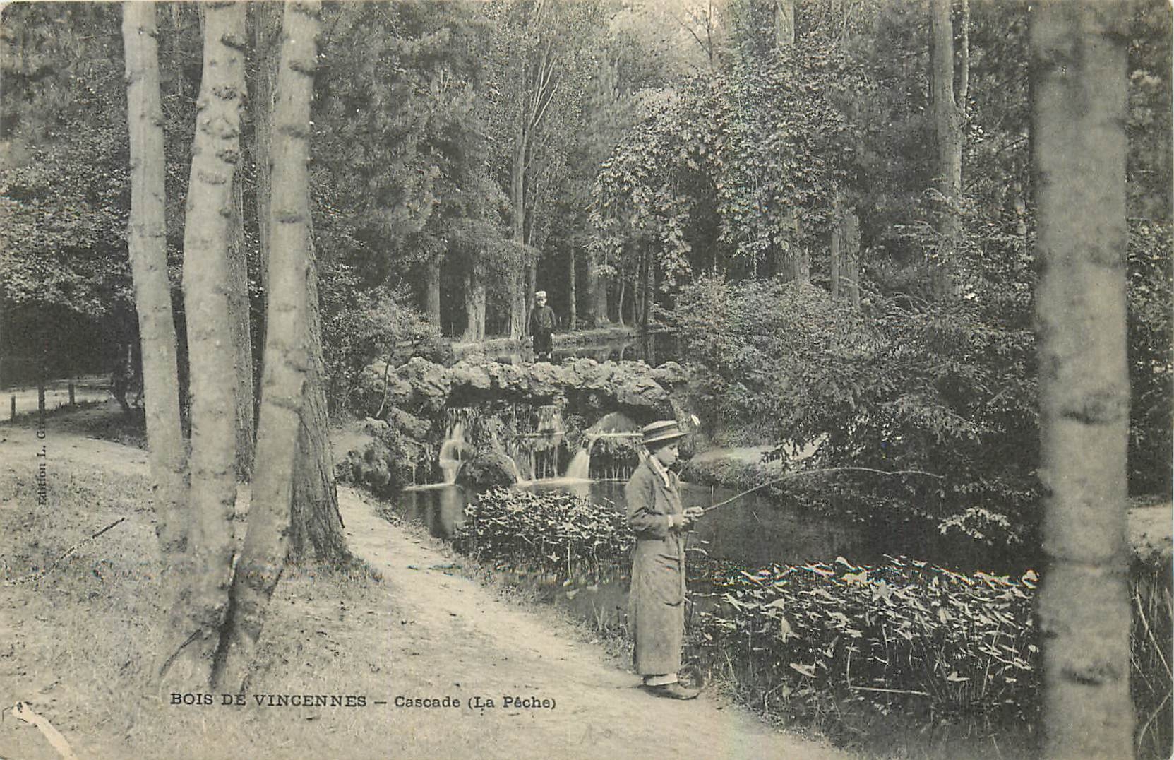 CPA Bois de Vincennes Cascade La Peche 