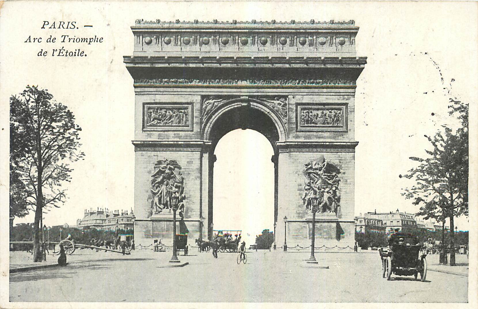 CPA Paris Arc de Triomphe de l'Etoile 