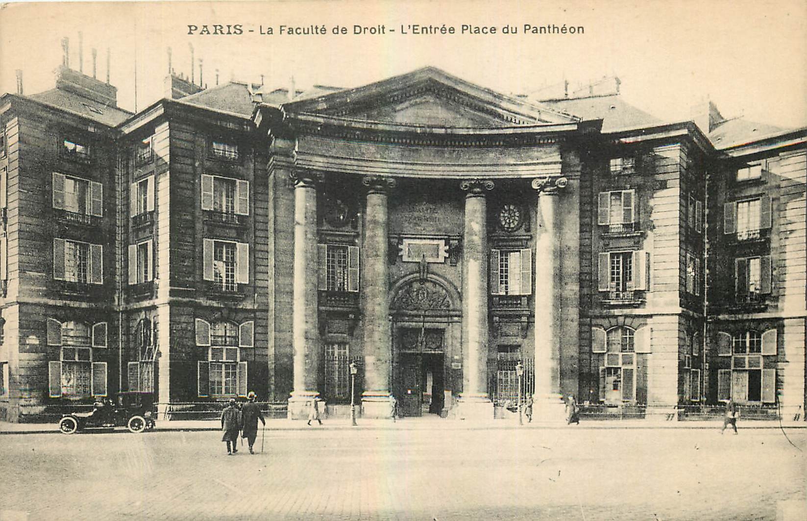 CPA Paris La Faculte de Droit l'Entree Place du Pantheon 