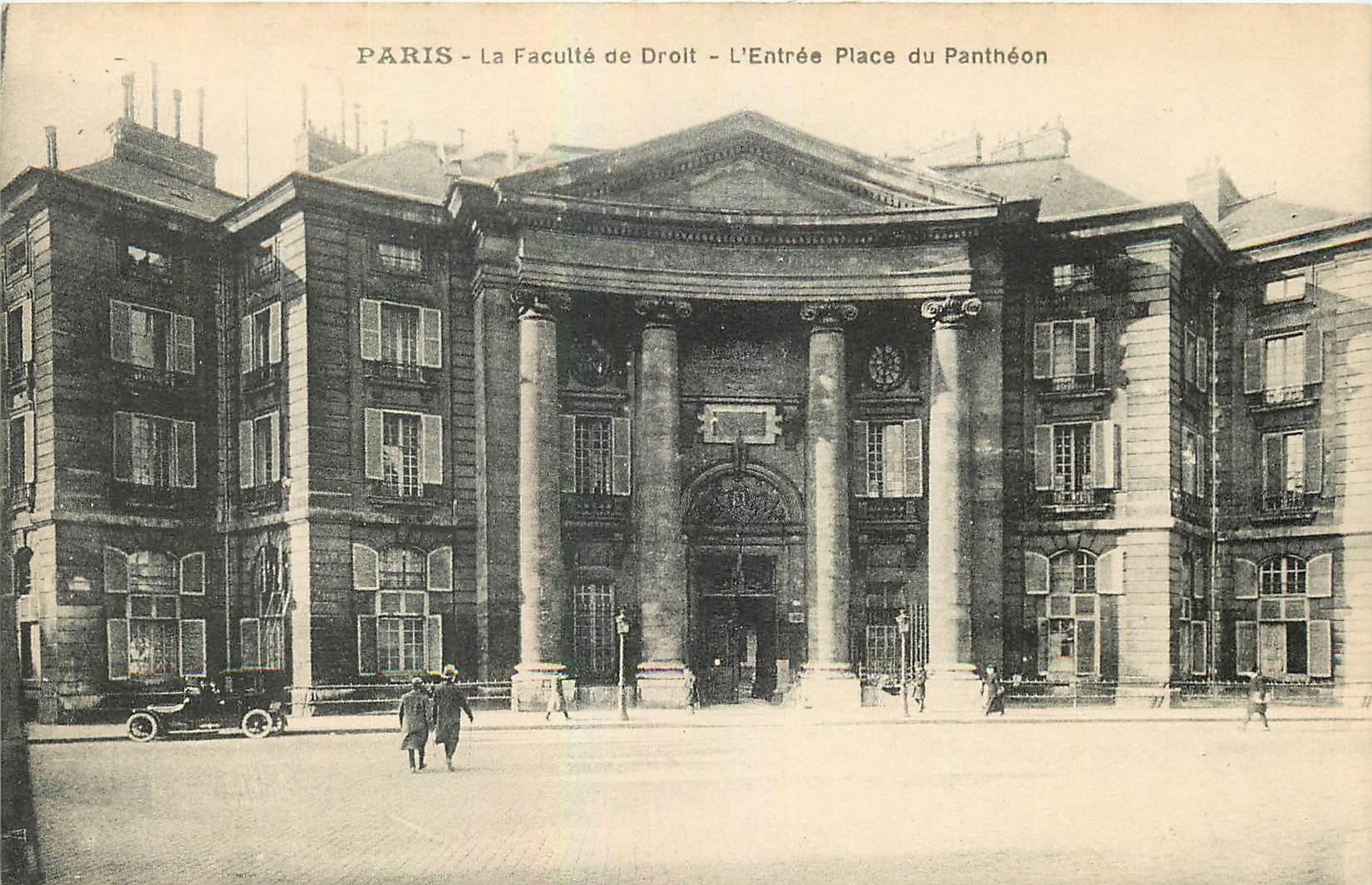 CPA Paris La Faculte de Droit l'Entree Place du Pantheon 