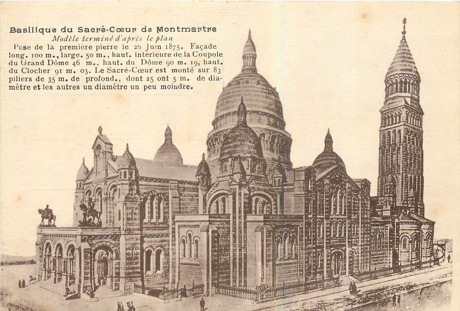 CPA Basilique du Sacre Coeur de Montmartre 