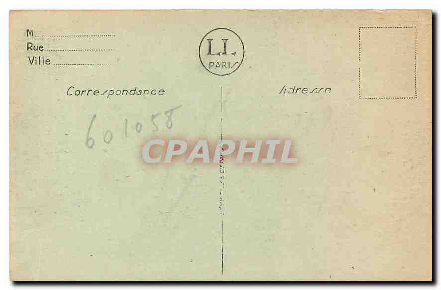CPA Paris Le Bois de Boulogne La Cascade  — Verso