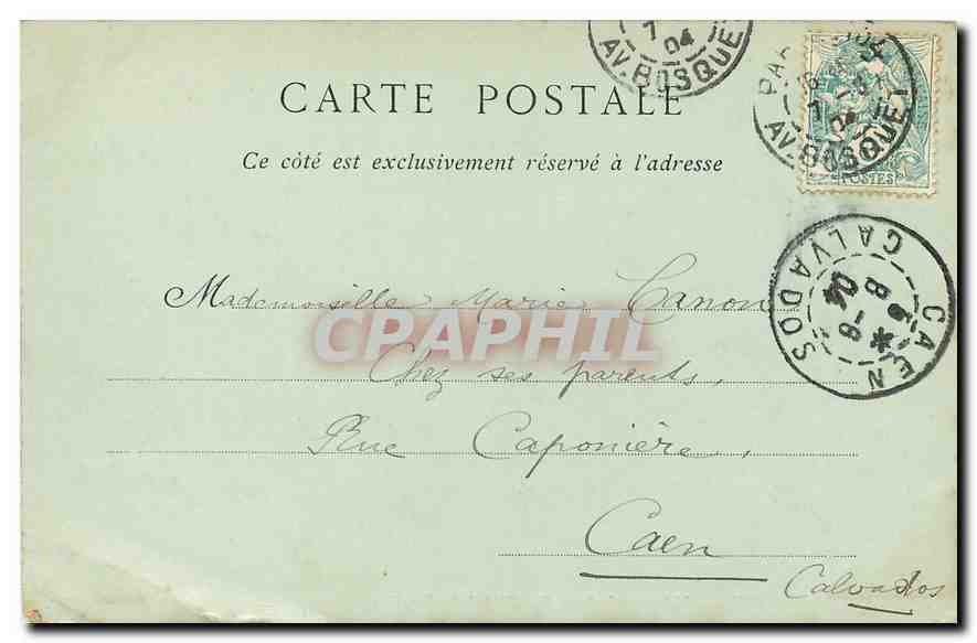 CPA Paris l'Avenue de Breteuil et l'Hotel des Invalides  — Rückseite