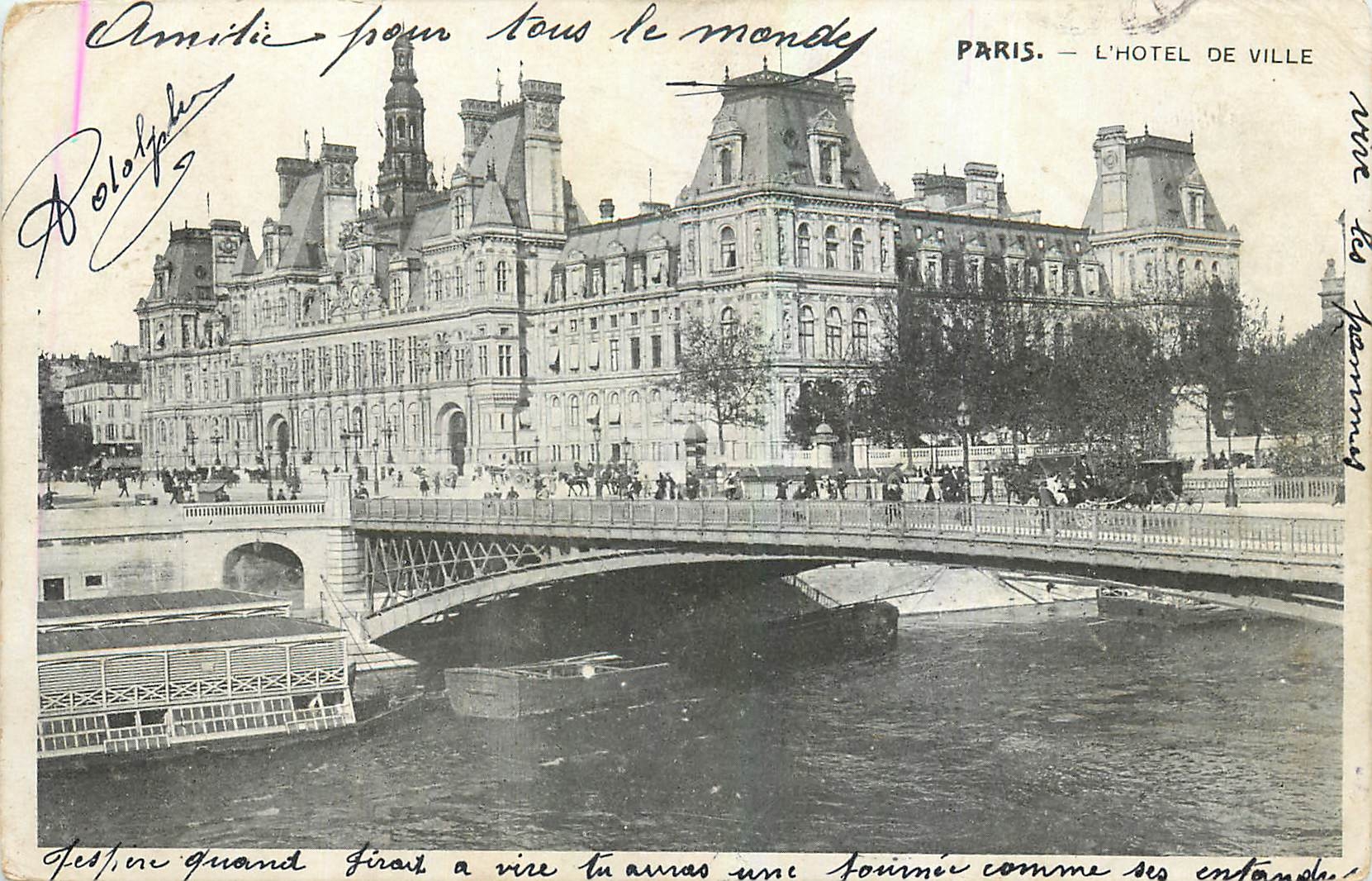 CPA Paris l'Hotel de Ville 