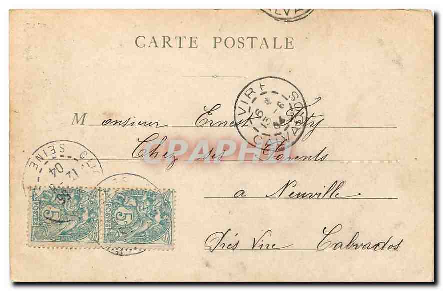 CPA Paris l'Hotel de Ville  — Rückseite