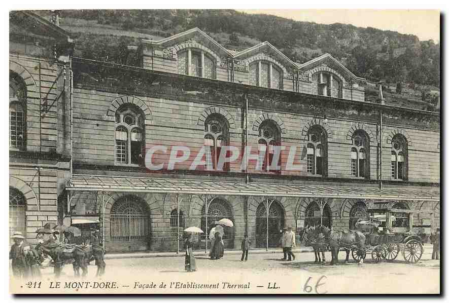Le Mont-Dore — Fassade des Thermalbetriebs — LL. n°211